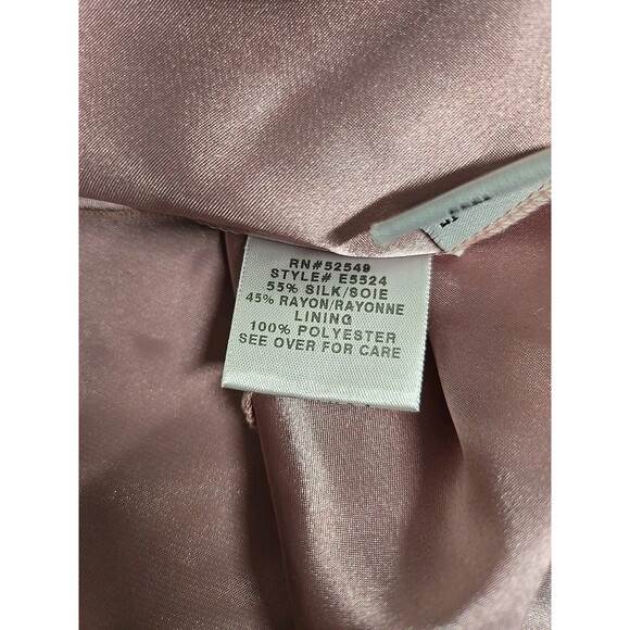 Laundry Shelli Segal Floral Maxi Dress Silk Blend Vintage Y2K Pink Women’s Sz 2 - Picture 7 of 13